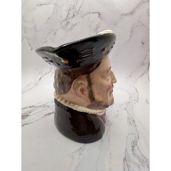 Royal Doulton Henry VIII D6642 English Porcelain Character Mug 1679B, RARE - Picture 2 of 10